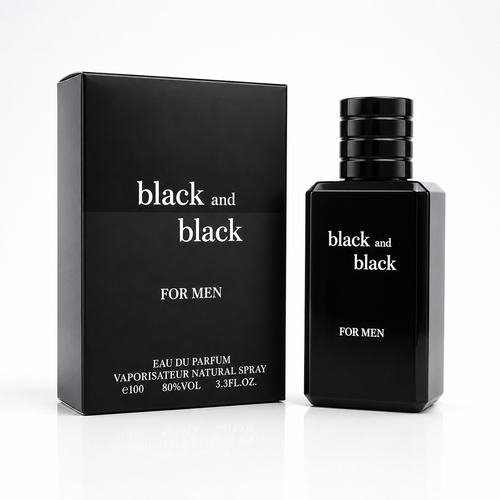 Black and Black Luxury Fragrance for Men – Long Lasting Eau De Perfum (100ml)